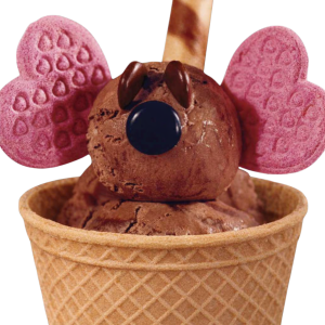 Hubbe i kex utan bakgrund